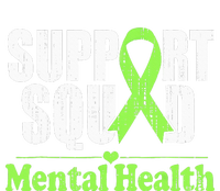 Support Squad Mental Health Awareness Lime Green Ribbon The Baniff Cuffed Pom Beanie