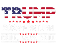 Trump 2024 Drill Baby Drill Us Flag Republican 4th Of July Sustainable Beanie