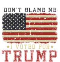 Vintage Usa Flag Patriots DonT Blame Me I Voted For Trump T-Shirt