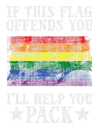 Gay Rainbow If This Flag Offend You Pride Lgbt Sustainable Knit Beanie