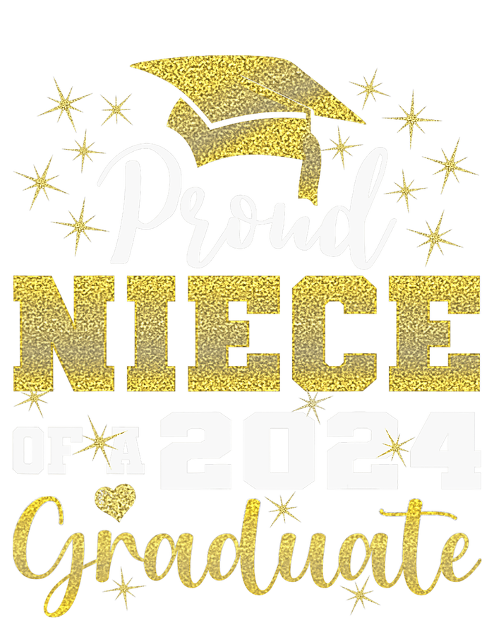 Super Proud Niece Of 2024 Graduate Awesome Family College T-Shirt