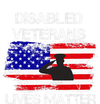 Disabled Veteran Lives Matter American Us Flag Dry Zone Grid Polo