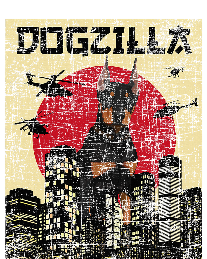 Dogzilla Japanese Doberman Canine Dog Lover Pet Owner T-Shirt