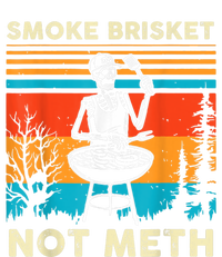 Funny Bbq Skeleton Smoke Brisket Not Meth Grilling Master Skeleton Chef Cooling Performance Crew T-Shirt