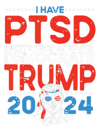 I Have Ptsd Pretty Tired Of Stupid Democrats Trump 2024 Women's Crop Top Tee