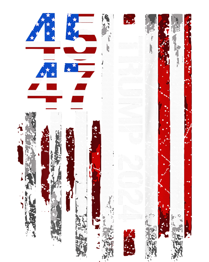 45 47 Trump 2024 American Flag T-Shirt