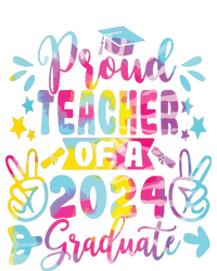 Proud Teacher Of A Class Of 2024 Graduate Tie Dye Drawstring Bag