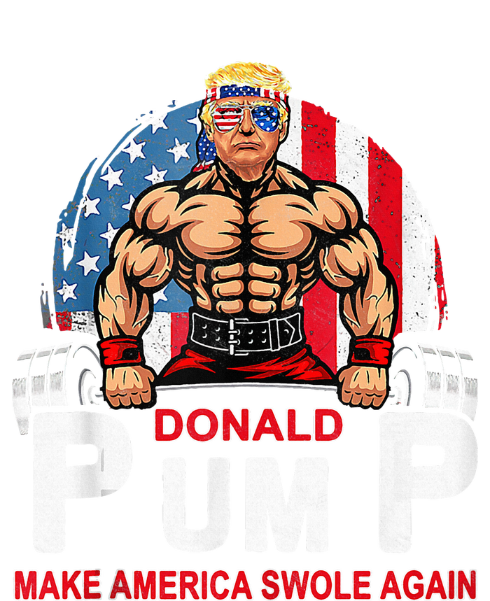 Donald Pump Swole America Again Gym Fitness Canvas