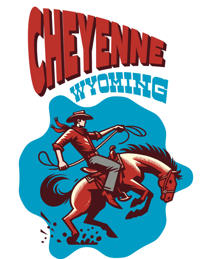 Cheyenne Wyoming Cowboy Vintage Kids Sweatshirt