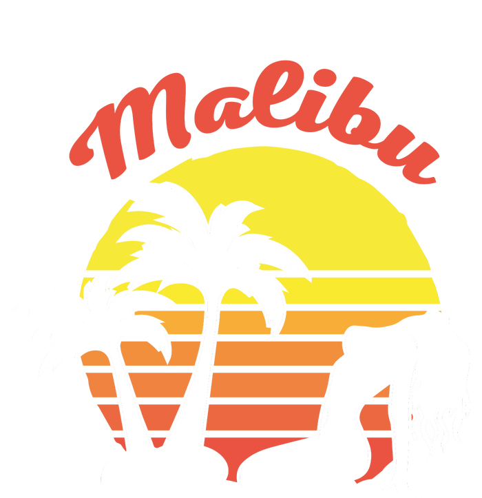 Malibu California Summer Vacation Beach Theme Tall T-Shirt