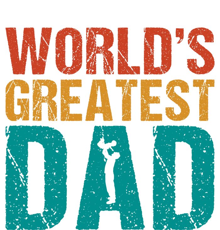 WorldS Greatest Dad Ladies PosiCharge Competitor Racerback Tank