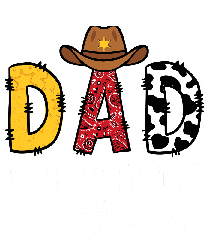 Dad 1st Birthday Cowboy Western Dad Birthday Boy Flat Bill Trucker Hat