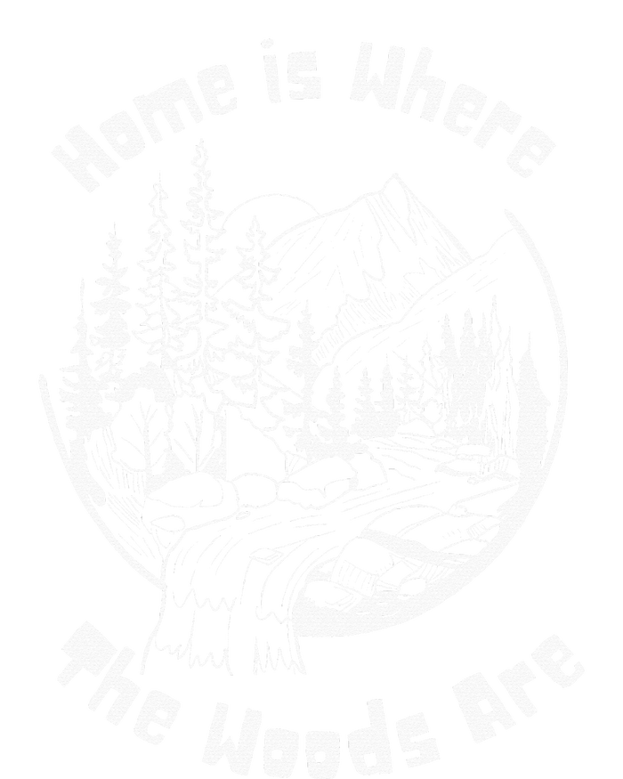 Home Is Where The Woods Are Women's V-Neck T-Shirt