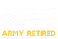 American Flag Gift Army Retired Military Army Thin Goldline T-Shirt