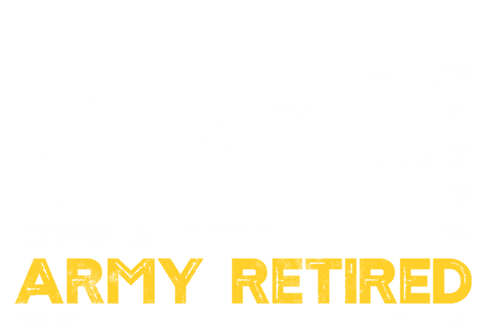 American Flag Gift Army Retired Military Army Thin Goldline T-Shirt