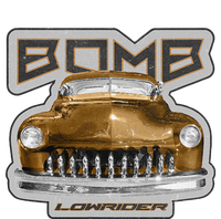 Bomb Lowrider Low Rider Car 7-Panel Snapback Hat