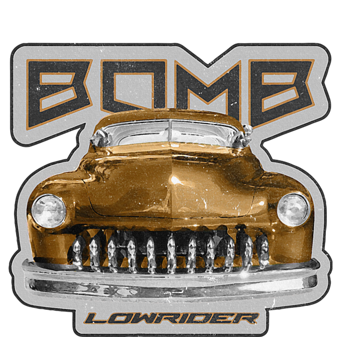 Bomb Lowrider Low Rider Car 7-Panel Snapback Hat