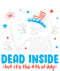 Dead Inside But It The 4th Of July Skeleton I Flat Bill Trucker Hat