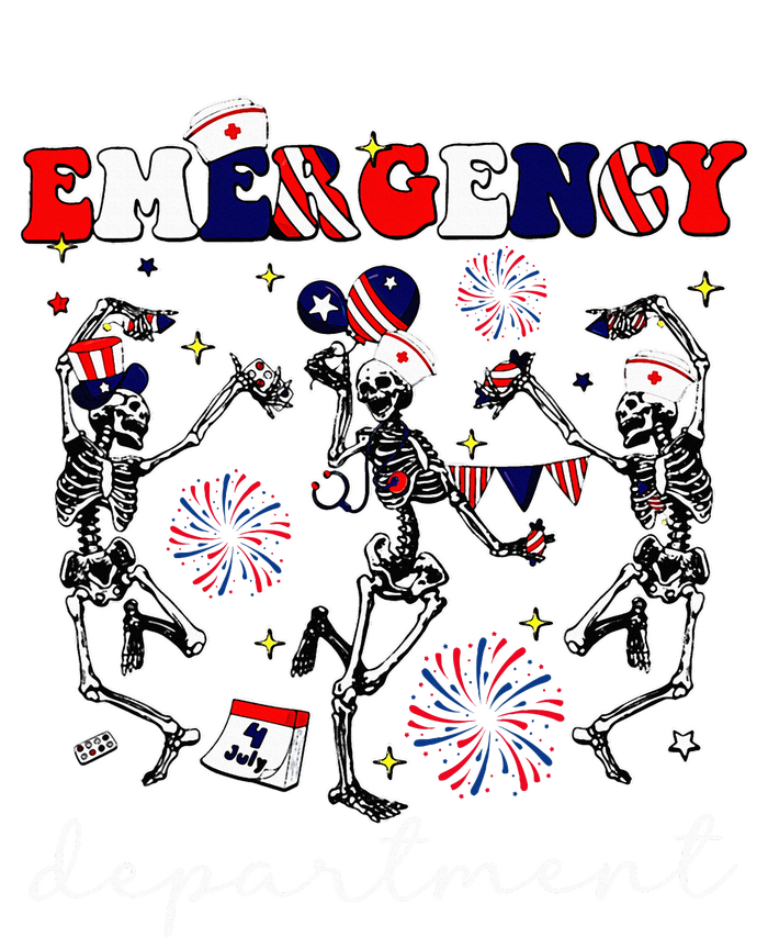 Emergency Department Skeleton Dancing Er Nurse Women's Racerback Cropped Tank