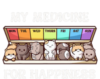 My Medicine For Happiness Cats Kitty Every Day Cat Lover Women's Pullover Hoodie