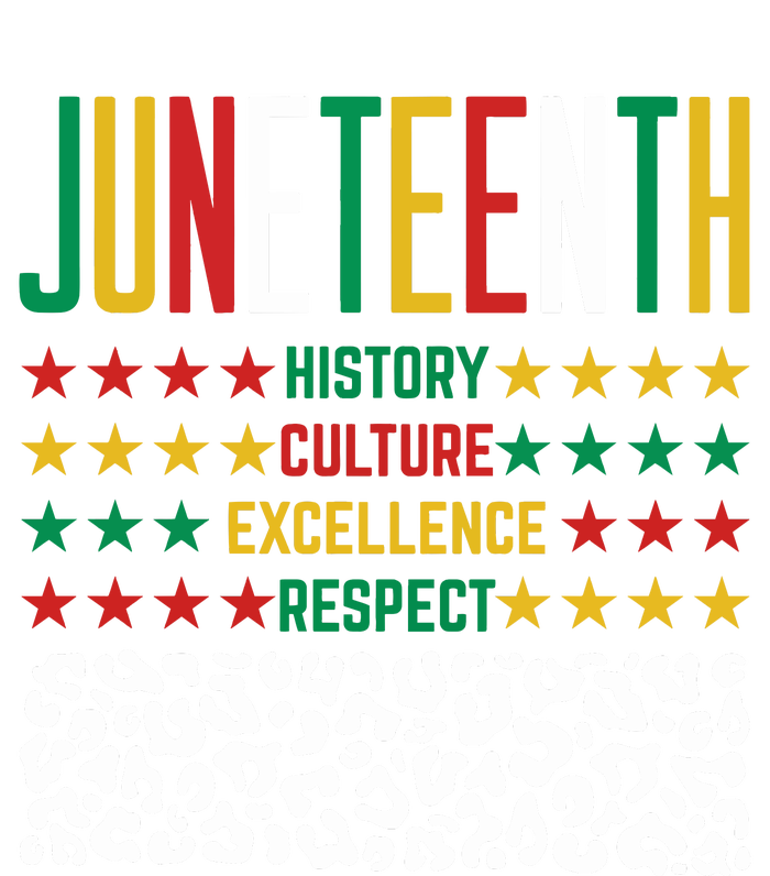 Juneteenth History Culture Excellence Respect Kids Hoodie