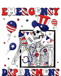 Nurse Skeleton Emergency Department 4th Of July T-Shirt