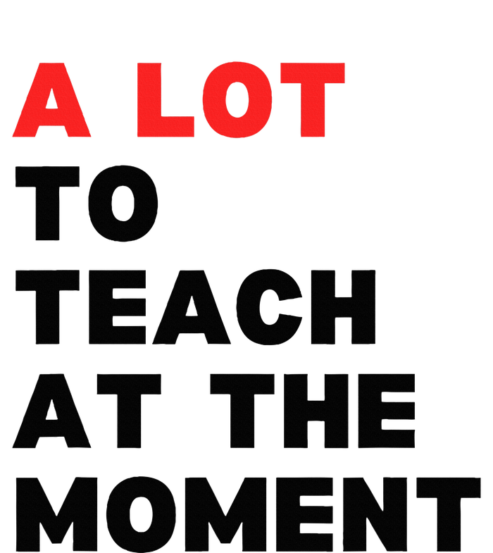 A Lot To Teach At The Moment T-Shirt