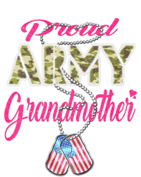 Proud Army Grandmother Camo Us Flag Dog Tag Military Grandma Dry Zone Grid Polo