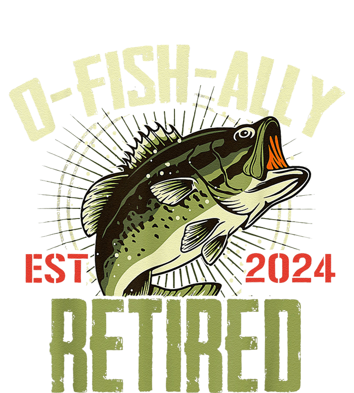 Ofishally Retired Since 2024 Retirement Fishing T-Shirt