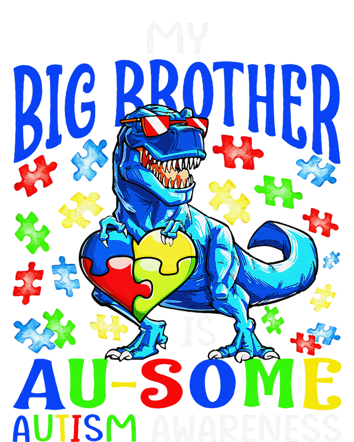 Autism Support Autistic My Big Brother Is Awesome Dinosaur T-Shirt