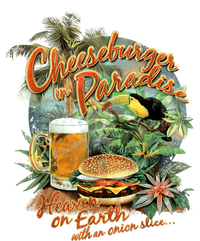 Cheeseburger In Paradise Heaven On Earth Funny Gift Flat Bill Trucker Hat