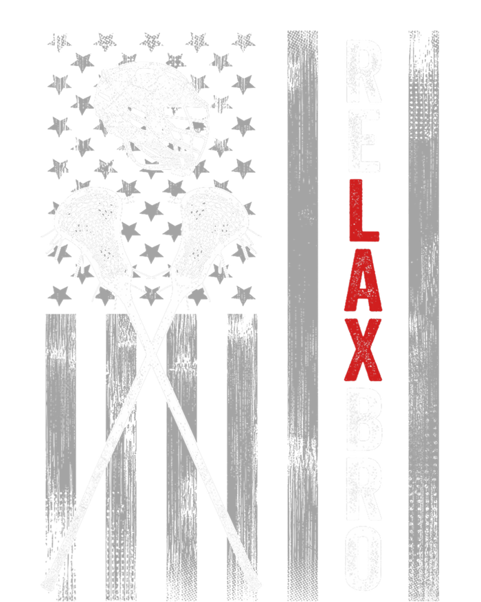 Relax Bro Lacrosse American Flag Lax Tall T-Shirt