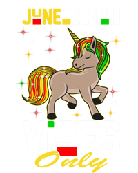 Junenth Vibes Only African American Melanin Unicorn Gift T-Shirt