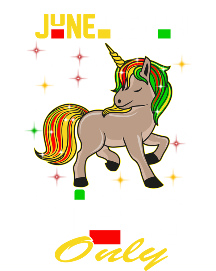 Junenth Vibes Only African American Melanin Unicorn Gift T-Shirt