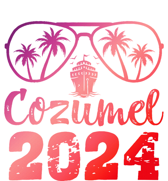 Summer Sunglasses 2024 Vacation Mexico Cozumel Beach Enza Ladies Jersey Colorblock Tee