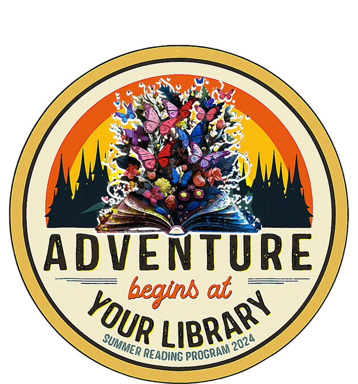 Summer Reading Program 2024 Adventure Begins At Your Library Flexfit Unipanel Trucker Cap