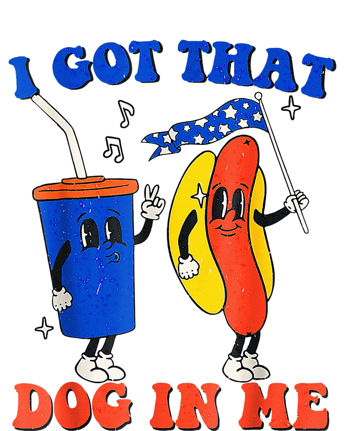 I Got That Dog In Me Funny Hot Dogs Combo 4th Of July Retro T-Shirt