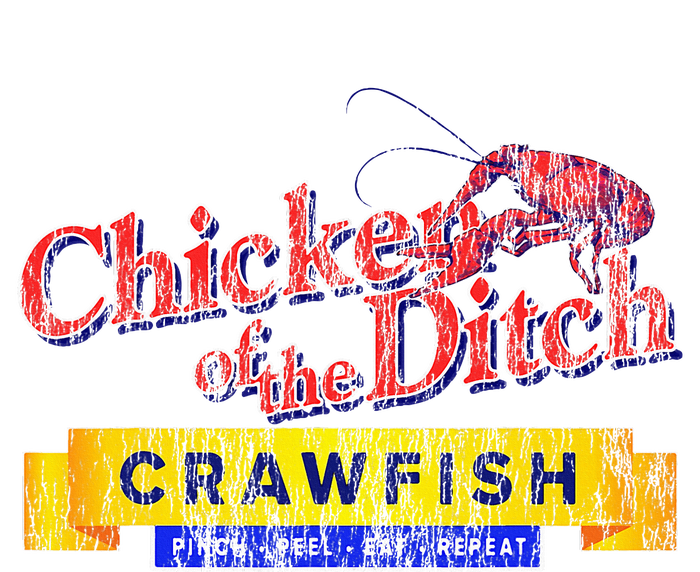 Chicken Of The Ditch Crawfish Crawfish Boil Kids Long Sleeve Shirt