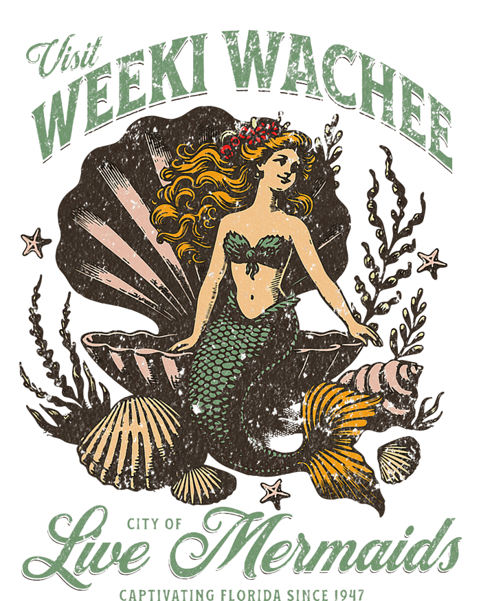 Visit Weeki Wachee City Of Mermaids Florida 1947 Tourist T-Shirt