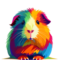 Cute Guinea Pig Rainbow Design For Guinea Pig Lovers Sustainable Bucket Hat