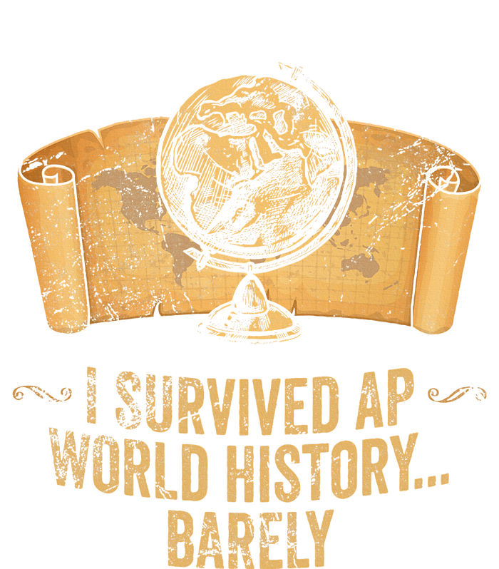 I Survived Ap World History Barely Kids Long Sleeve Shirt