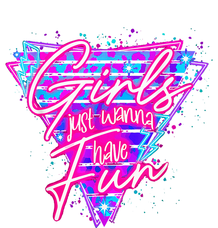 80s Girl Just Wanna Have Fun Nostalgia 1980s Ladies Essential Flowy Tank