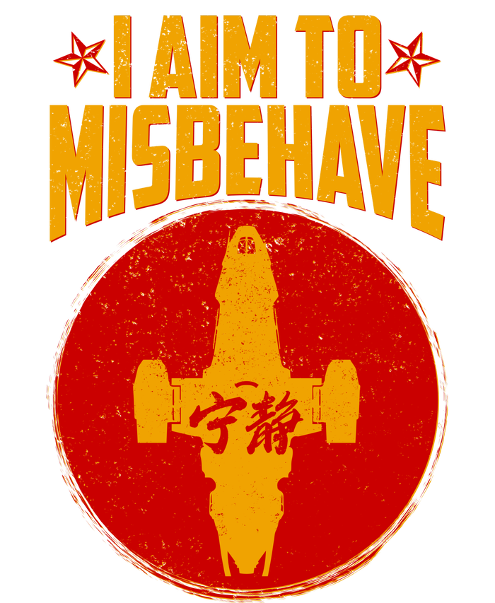 Cool Scifi I Aim To Misbehave Tall Sweatshirt