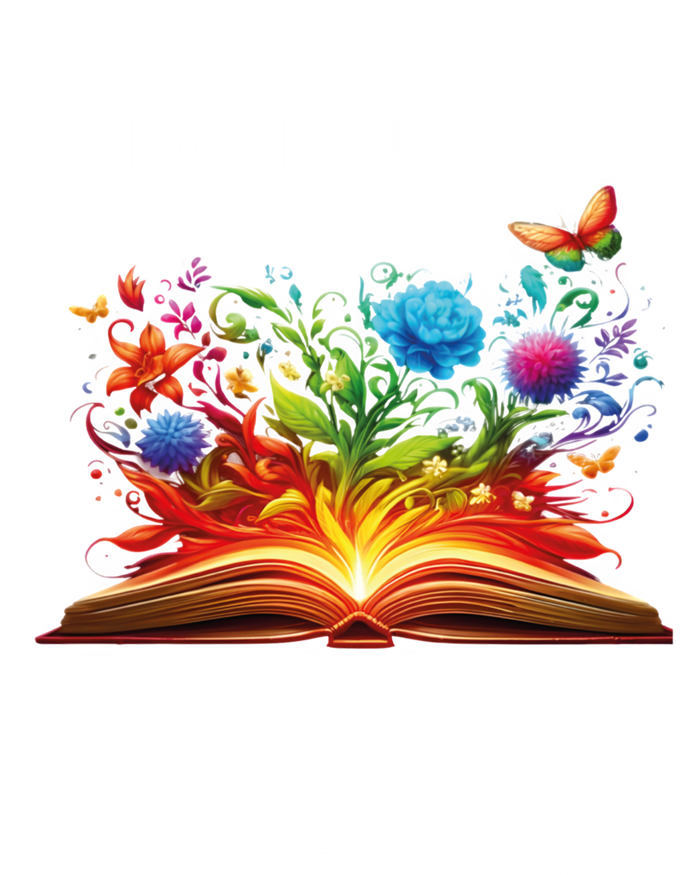 Adventure Begins At Your Library Summer Reading 2024 Flowers Cool Gift Sustainable Knit Beanie