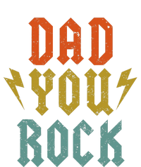 Fathers Day Funny Dad You Rock Guitar Vintage Adults T-Shirt