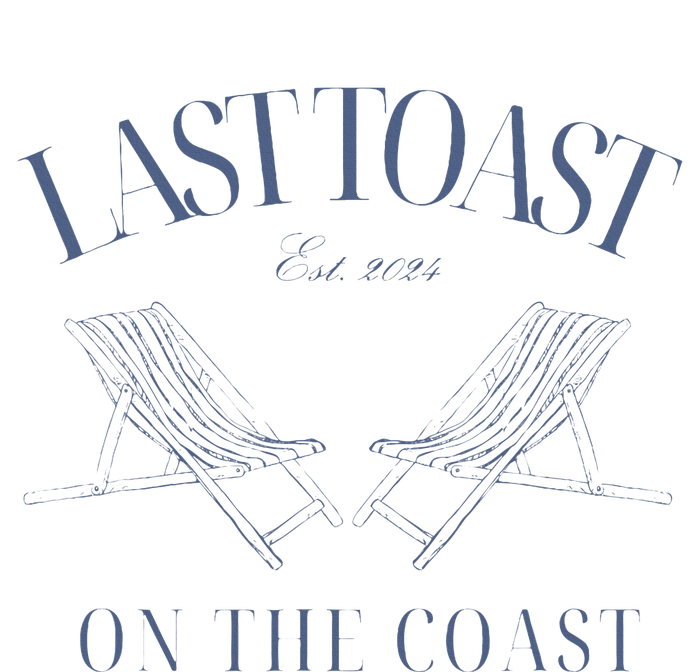 Last Toast Est 2024 On The Coast Retro Style 70s T-Shirt