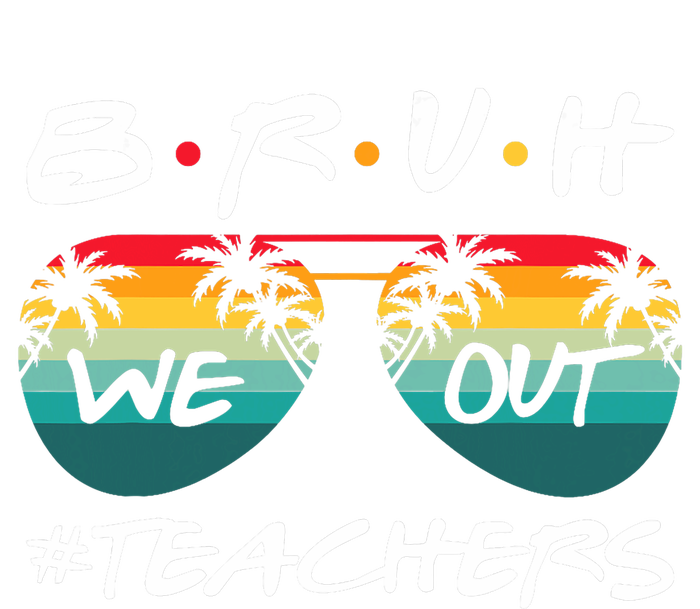 Retro End Of School Year Teacher Summer Bruh We Out Teachers T-Shirt