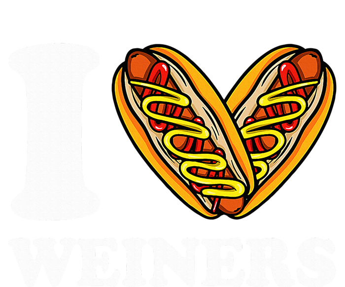 I Love Weiners Hotdogs Wiener Frank Sausage Bun Insulated Varsity Jacket