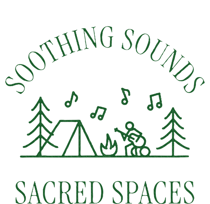 Soothing Sounds Sacred Spaces Sound Therapy Healing Camping T-Shirt