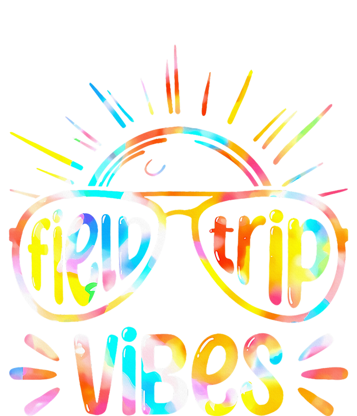 Field Trip Vibes Sunglasses Tie Dye Field Day Teachers T-Shirt